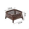 Bamboo Woven Fruit Basket Storage Food Holder for Desk