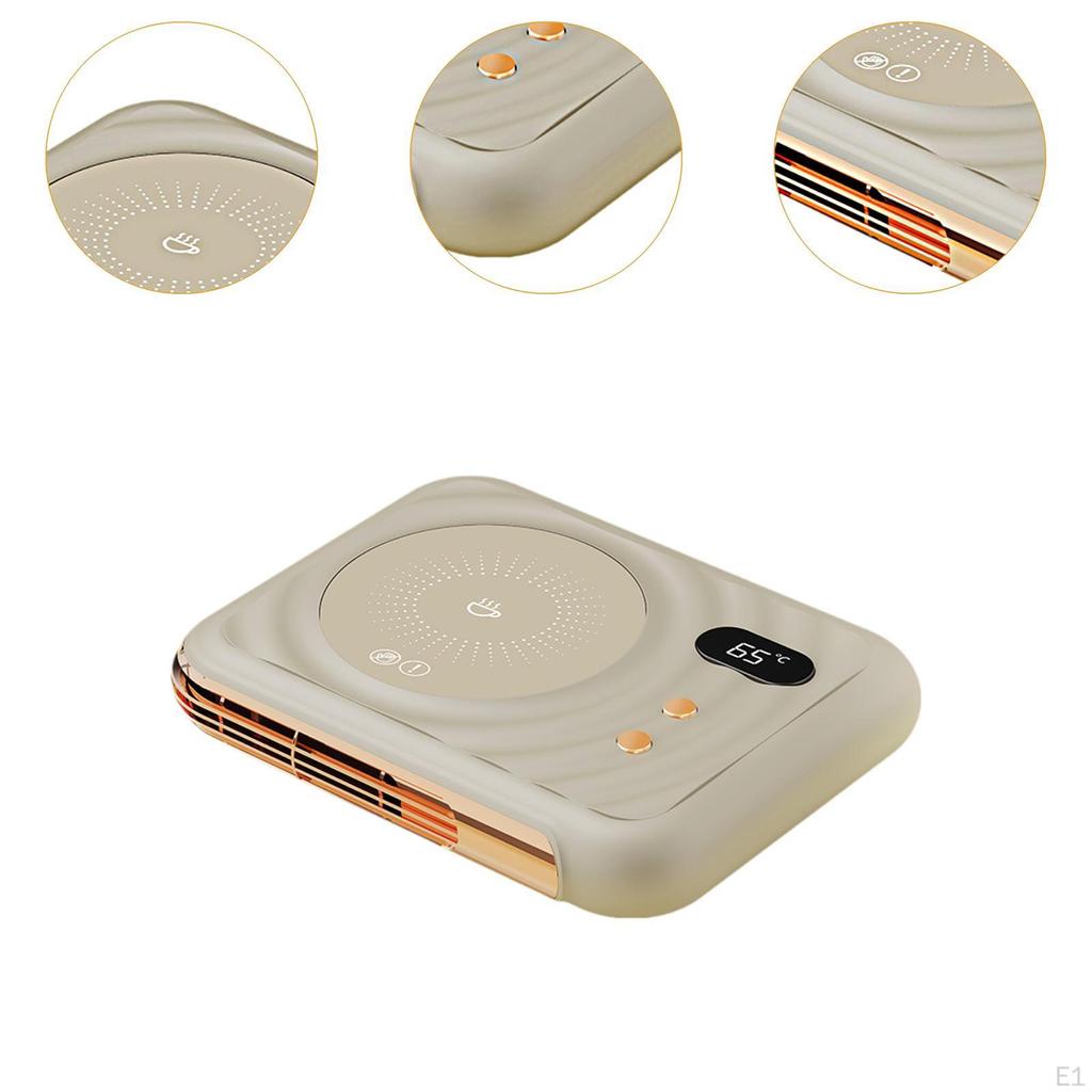 Cup Warmer Tea Water Milk for Chocolate Desk Beige