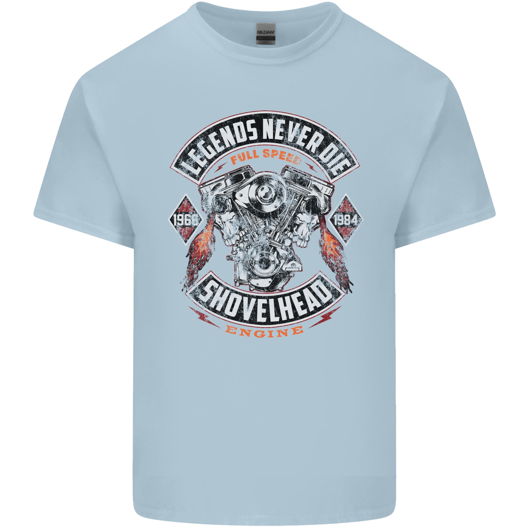 Legends Never Die Biker Motorbike Unisexs Light Cotton TShirt S