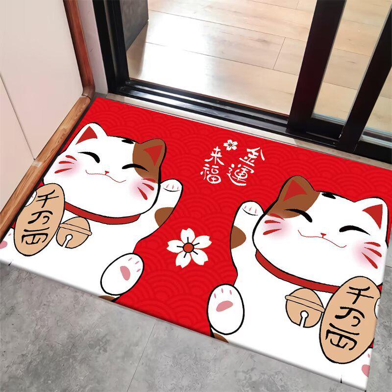 Cross Cartoon Anti-slip Water Absorbent Quick Dry Floor Mat for Bathroom & Entrance