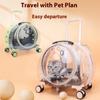 Zaino Creativo per Animali Trasportino Capsula Spaziale Trasparente Grande Capacità Portatile per Gatti Cani Scatola da Viaggio