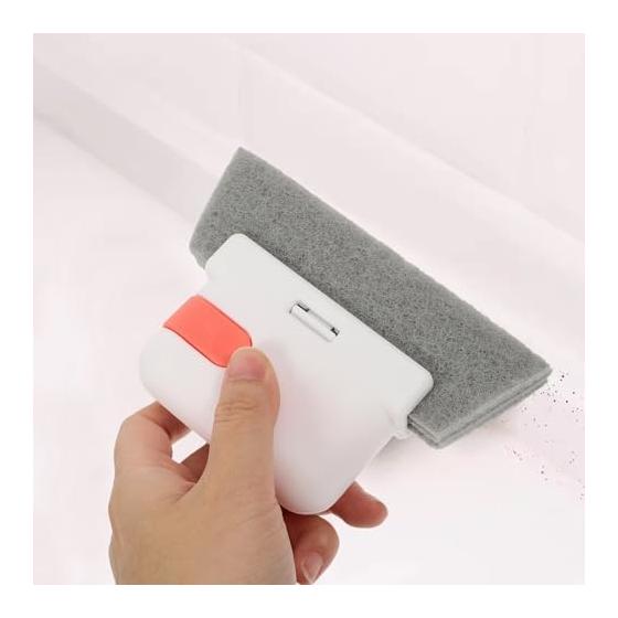 Window Rail Cleaner, Household Cleaning Brush, PP Material Cloth Head, Door Groove Cleaner, Gap Cleaning Goods, Easy To Store Design, 1 Set
