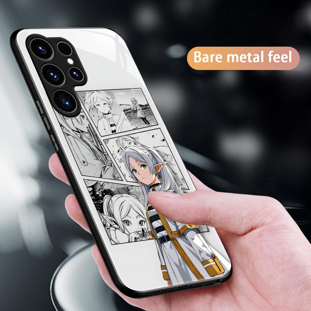 anime Frieren Beyond Journey's End   Phone Case For Samsung S25 S24 S23 S22 S21 S20 Plus Ultra Note20 Glass Magnetic Case