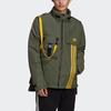 Adidas Originals Trefoil Large Logo Utility Puffer Jacket Winter Men Outerwear Basic-Green GJ6737