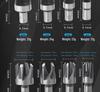 23-Piece Titanium-Plated High-Speed Steel Chamfering Drill Bit Set with Hex Shank