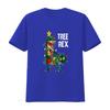 Tree Rex T Funny Christmas Dinosaur Womens Shirt Unique Design Festive Fun Vintage Washed Homme Fashion Breathable Casual