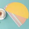 Baby Silicone Bib Divided Dinner Plate Suction Bowl Spoon Fork Water Cup Placemat Set Training Feeding Food Utensil Dish Yellow