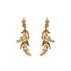 Vintage Lily of the Valley Long Drop Earrings - Retro Light Luxury Fashion for Women