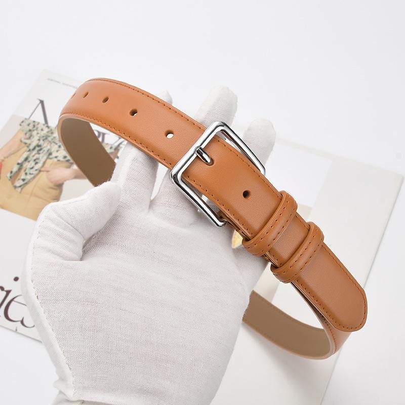 Dámský opasek s přezkou Dámská dekorace k šatům Široký Nový Univerzální Džínový opasek Ins Trendy Kalhoty