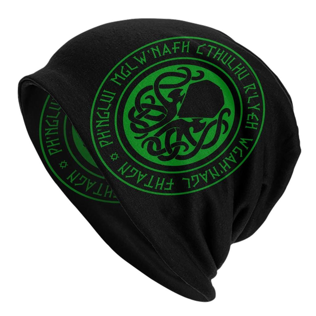 Cthulhu Mythos Lovecraft Skullies Beanies Caps Unisex Hip Hop Winter Warm Knitting Hat Adult Horror Movie Monster Bonnet Hats