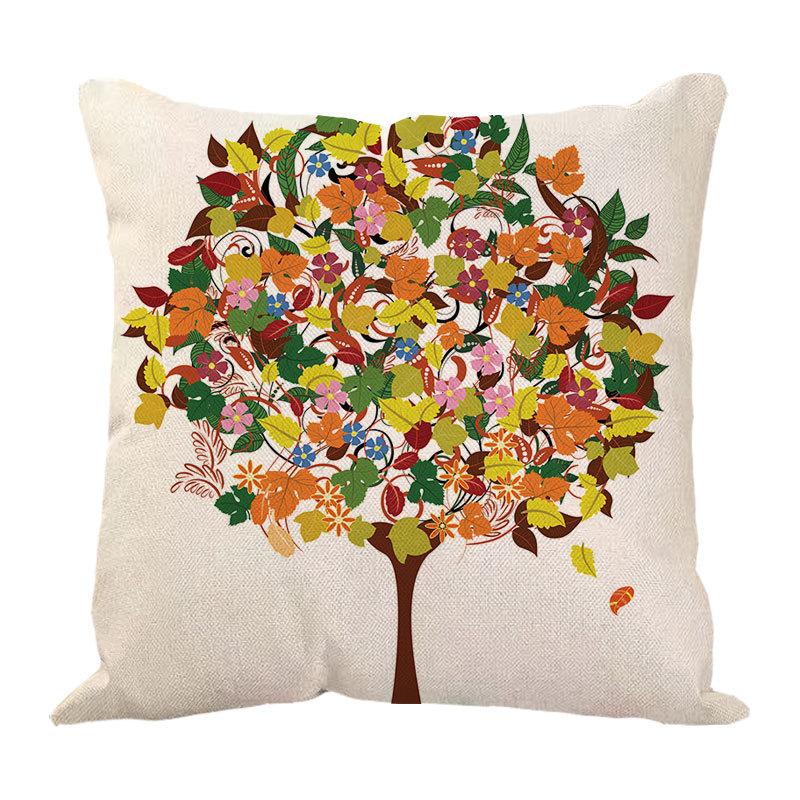 

Подушка Денежное Дерево Наволочка Принадлежности для Домашнего Декора Скандинавское Дерево Цветок Наволочка Дизайн Диванная Подушка Наволочка 45 * 45 without core