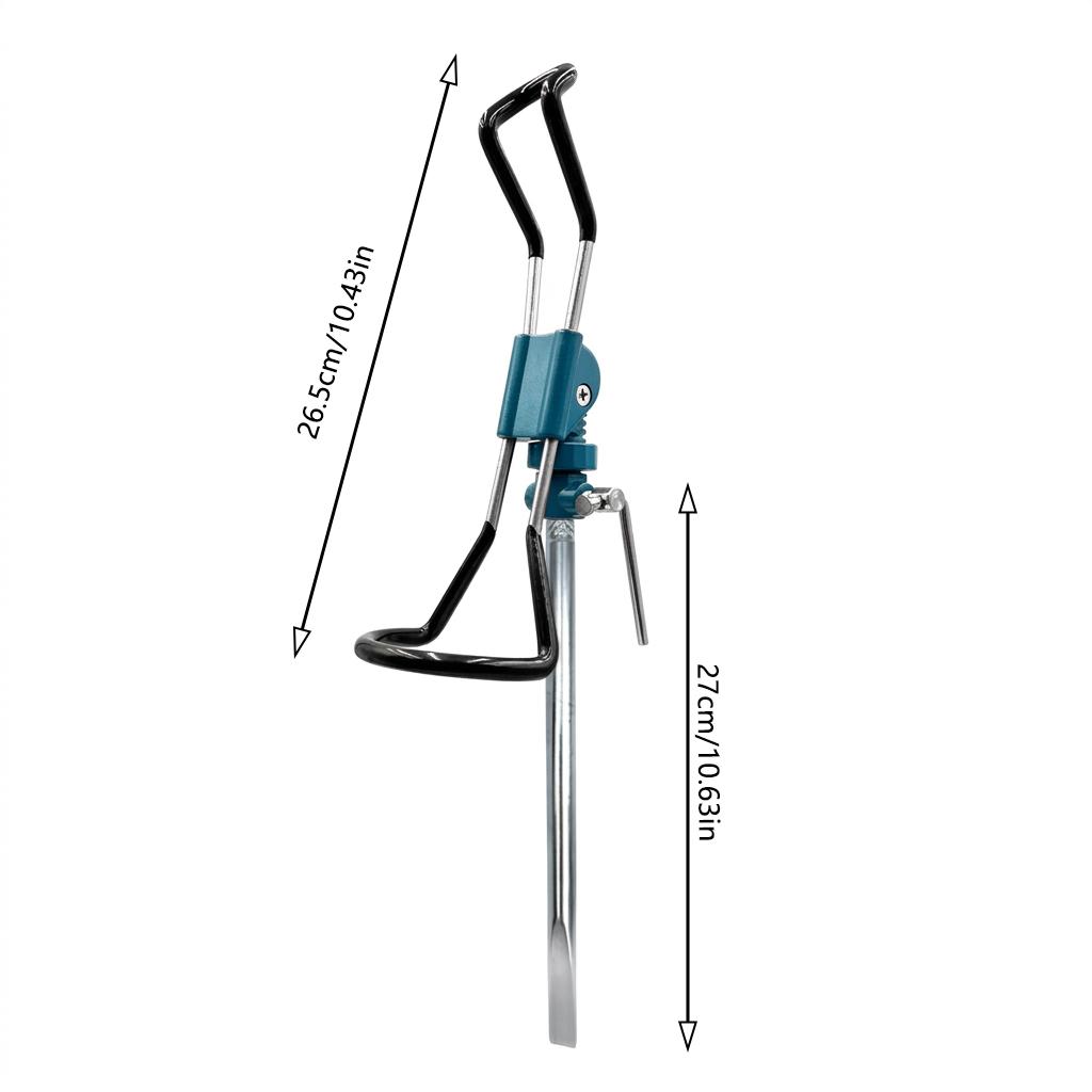 tainless Steel Fishing Rods Holder With Ground Spike, Corrosion Resistant Universal For Sea And Freshwater Fishing Accessories