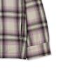 Annot Washed Check Zip-Up Jacket Purple