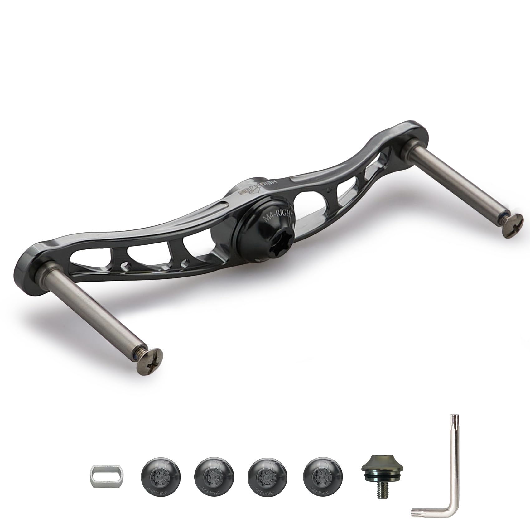 

Ручка катушки HEIGHTEN 70 из авиационного алюминия, совместимая с Shimano Daiwa Abu или Lucia, катушка для приманки 88/90/105/115/120/130 мм (Нет ручки) (Темно-серый, 90 мм)