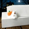 Halloween Ghost Snail Decor Ornament with Pumpkin Decor, 3D Printed Desktop Micro Landscape Props Cute Figurine, Creative Statue for Display Figures