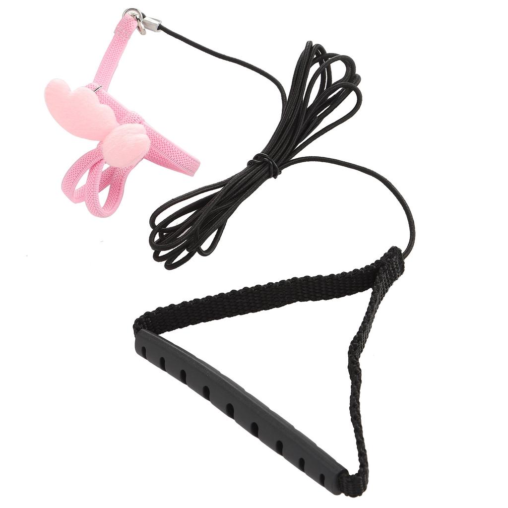 Outdoor Haustier Vogel Niedlich Geschirr Leine Papageien Flugtraining Verstellbare SeilgurtePink S