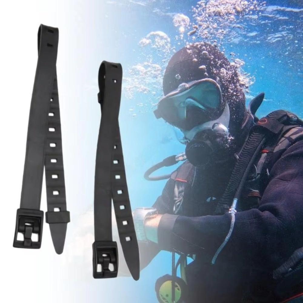 Adjustable Band Diving Leg Strap Light Weight Rubber Diving Strap  For Scuba Snorkeling