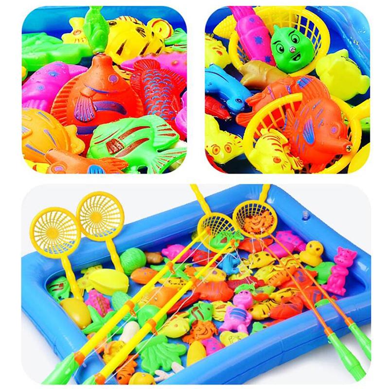 Fishing Game Kit Plastic Party Favors Festival Leisure Entertainment Gathering Gifts for Guests Indoor Outdoor Water Play TMZ