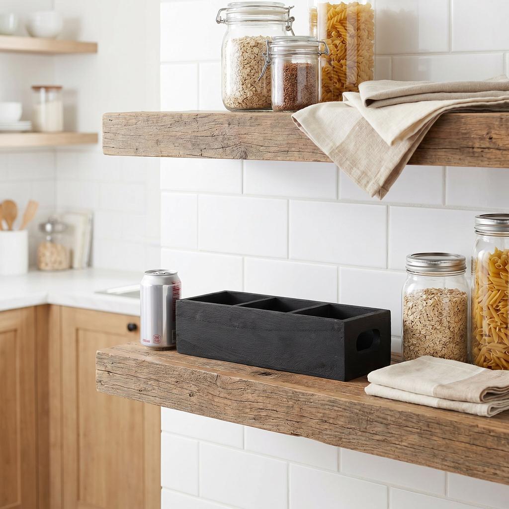 Wooden Storage Box 3 Compartment Organizer Practical Storage Cases Suitable For Storing Candy Sticky Notes Tea Bags And Remote