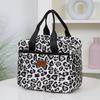 Thickened Nylon Fabric Lunch Bag with Aluminum Foil Inner Large Capacity Portable Lunch Box Storage Bag for Work Picnic Scho