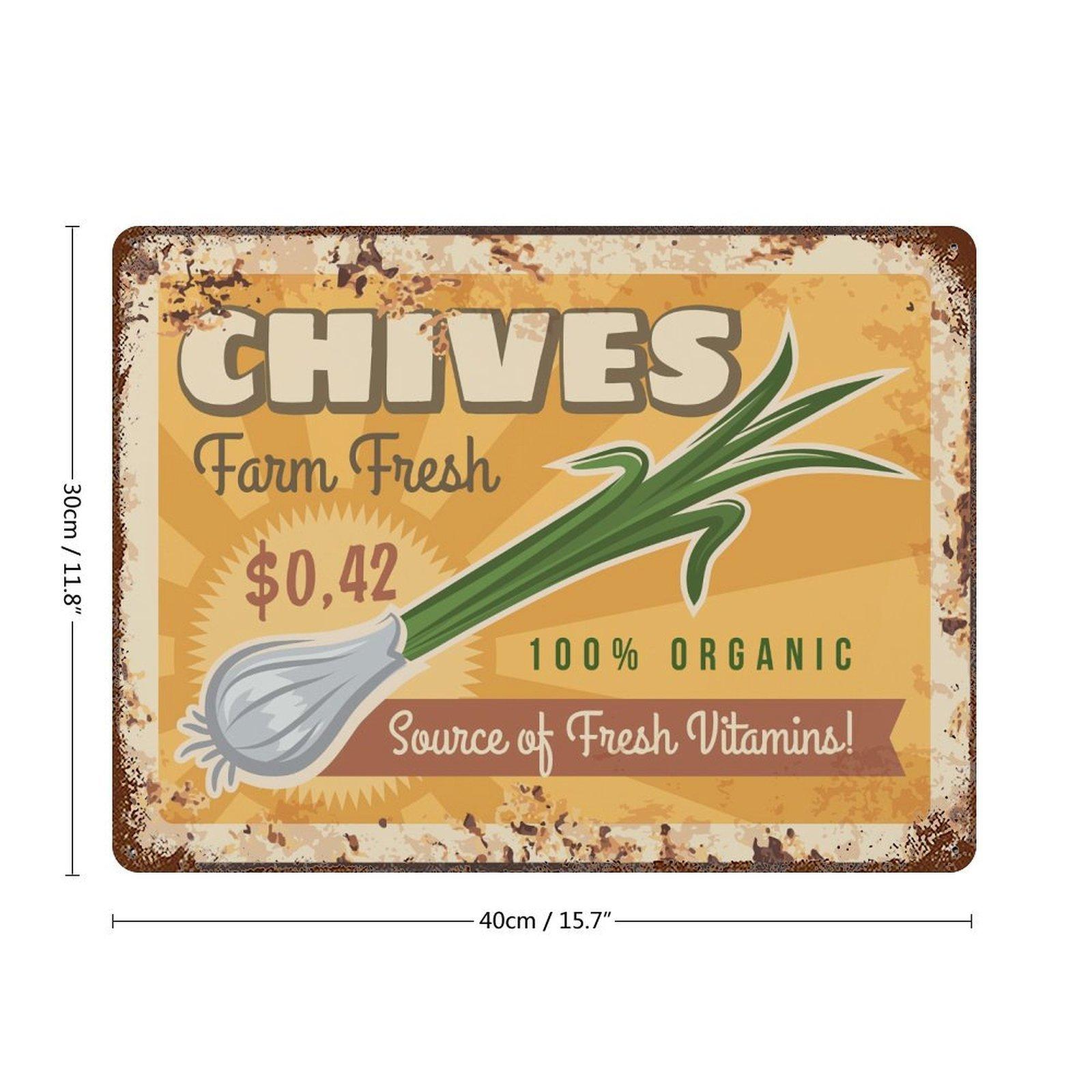 

1-Pack retro industrial metal wall sign, 20×30cm and 30×40cm, aged rusty décor for workspace, cafe or entryway 30*40CM