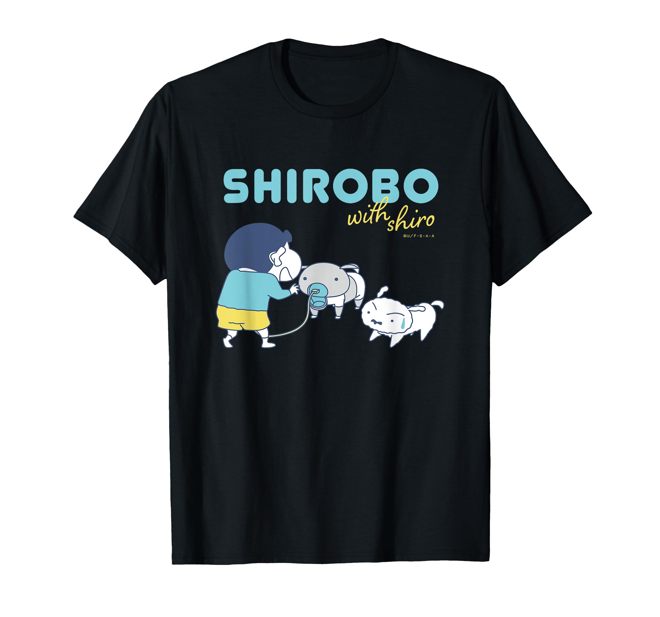 

Crayon Shirobo and Shiro Shin-chan T-shirt чорний