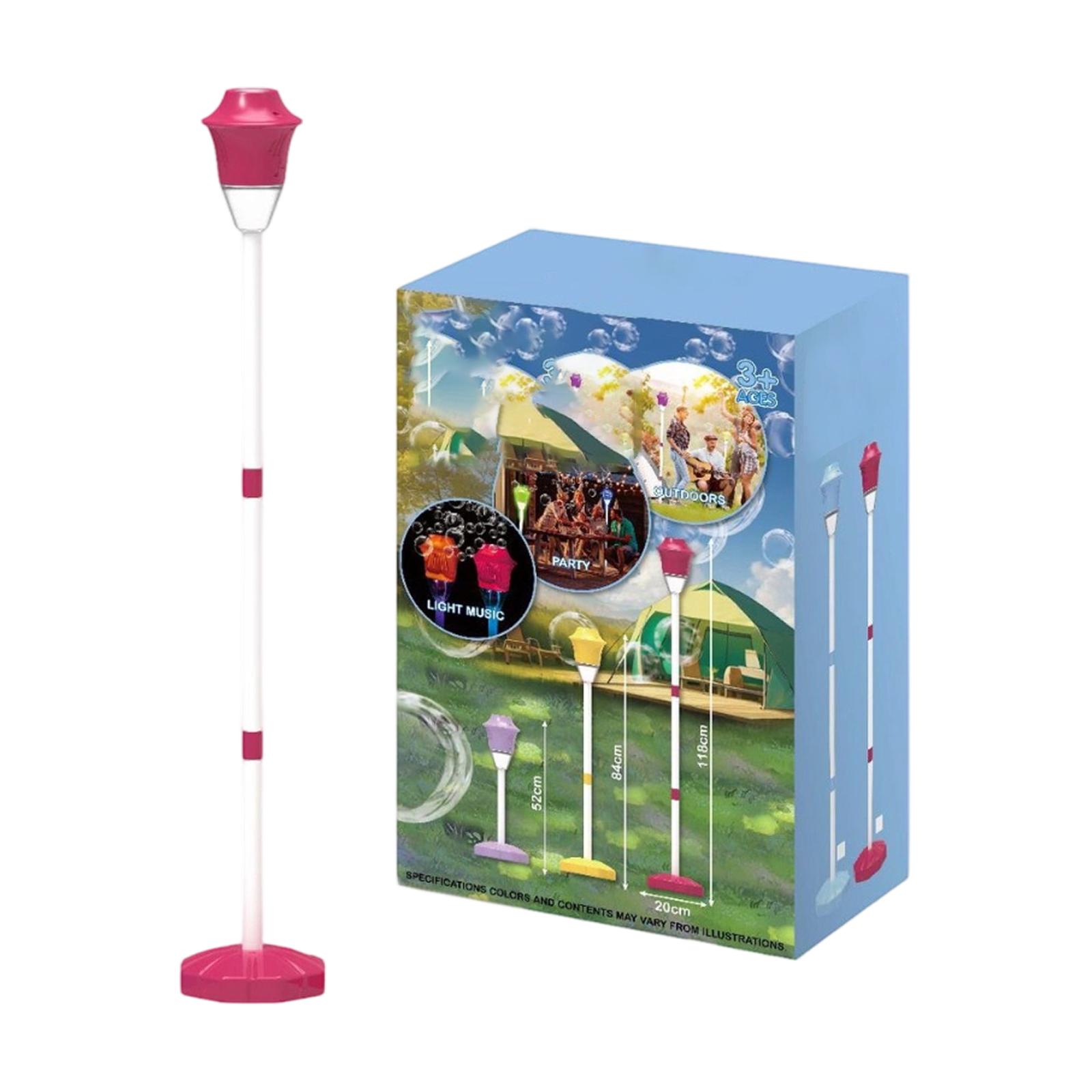 

10ml Children s Bubble Blowing Street Light Bubble Machine, Light-up And Music, Remote Control One Size червоний
