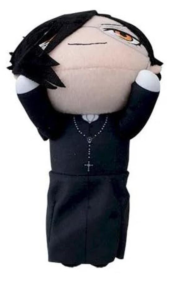 Anime [Black Butler: Boarding School Arc] Lying Down Plush Toy, Approx. 17cm (Sebastian Michaelis)