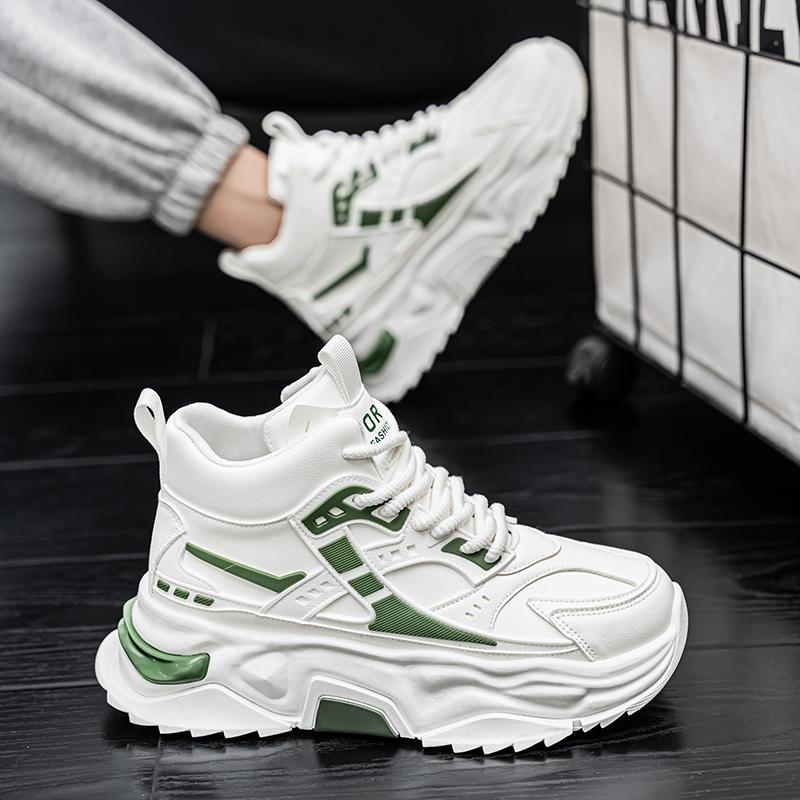 New inner height-increasing high-top board shoes platform casual sports dad shoes