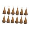 12x Christmas Bell Ornament with Floral Border Design Xmas Tree Decor Witch Bells for Celebrations Party Office