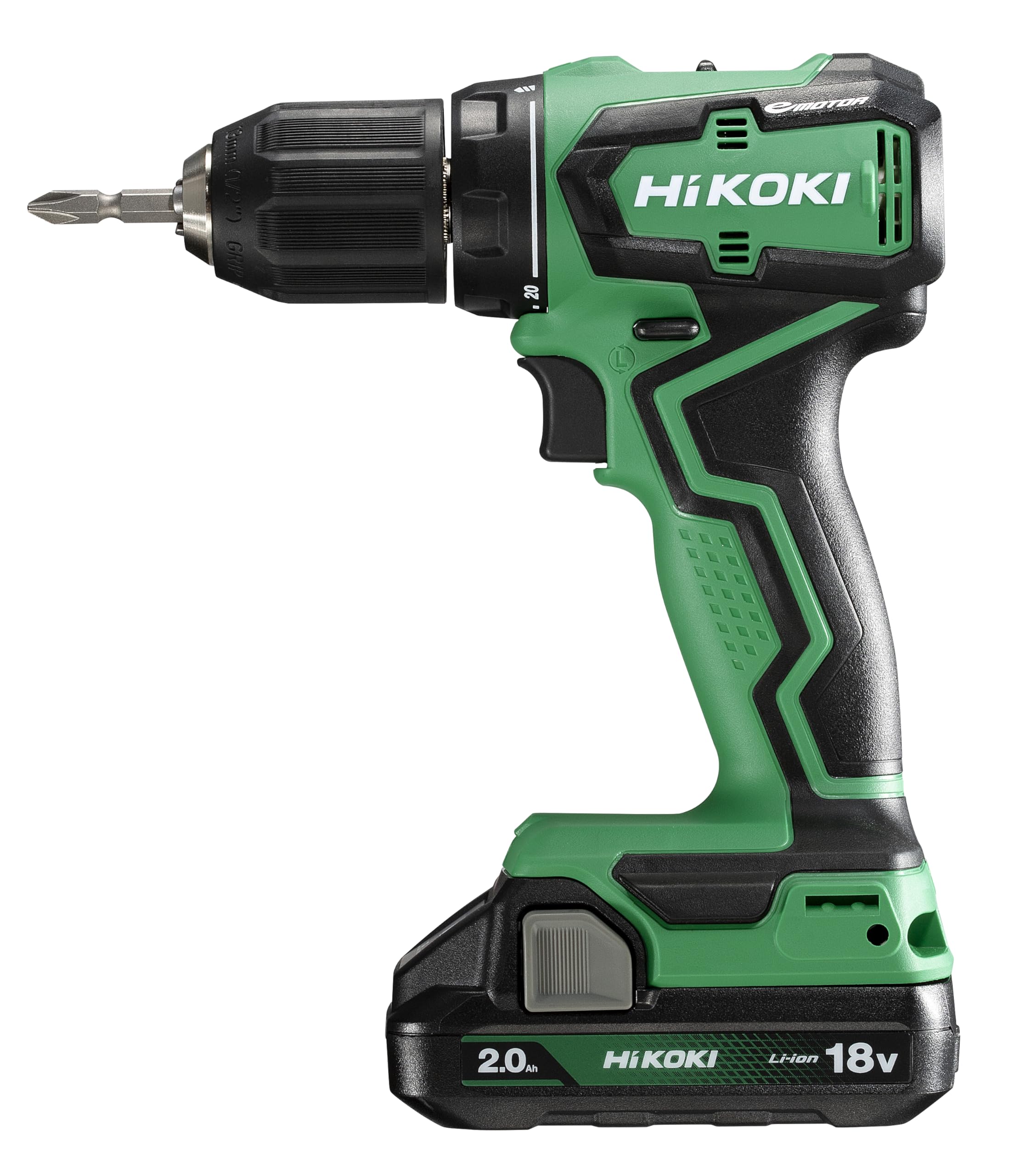 

HiKOKI 18V Drill Driver DS18DD with First Repair Warranty and case (2BG) (2 drills, charger, included)