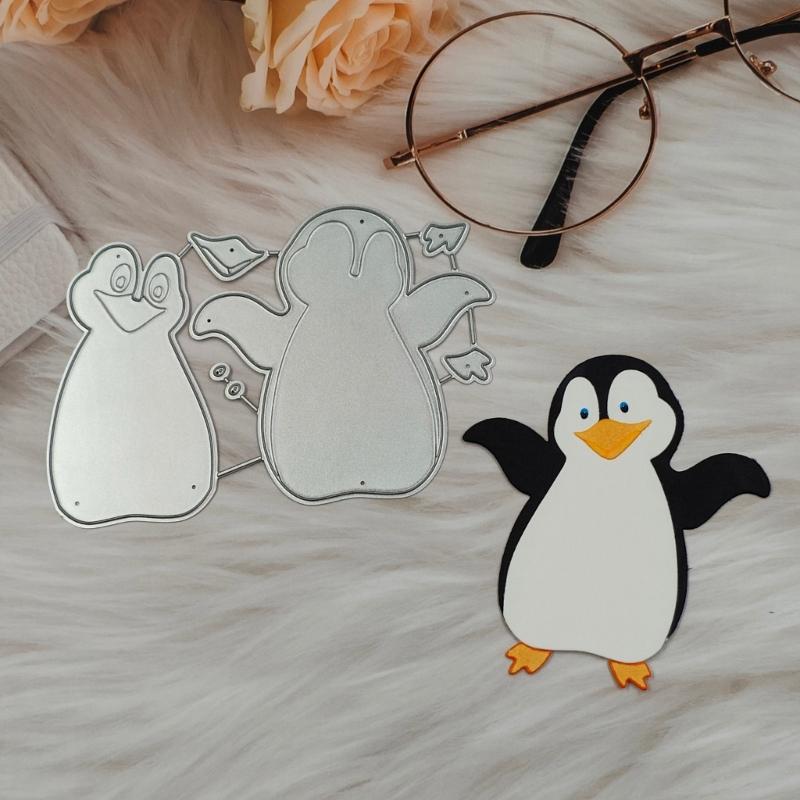 Penguin Metal Cutting Dies Handmade Crafts DIY Scrapbooking Embossing Supplies for Children Girl Boys Handmade