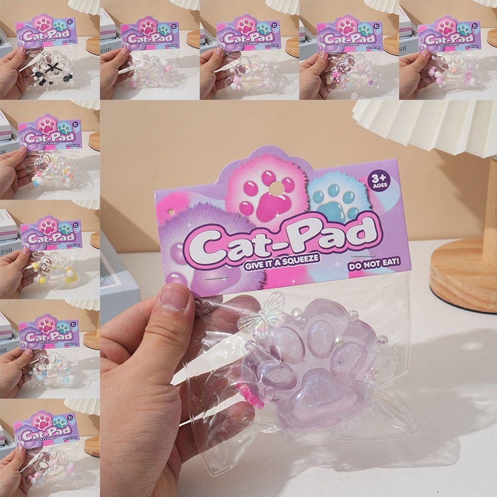 

Slow Rising Squeeze Cat Paw Toys Cartoon Amethyst Cat Paw New Decompression Toys 8
