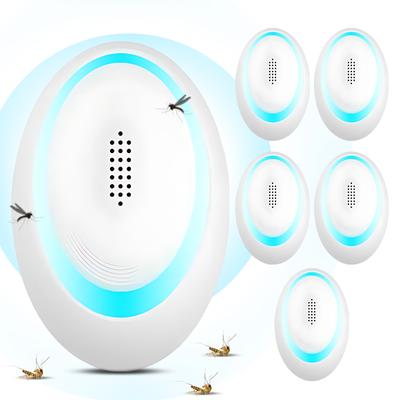 6-pack skadedjursavvisande ultraljudsplugg CF+VF Dual Frequency Gnagarmus Myggbugg Insekt