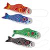 4Pieces 150cm Various Japanese Windsock Carp Flag Sailfish