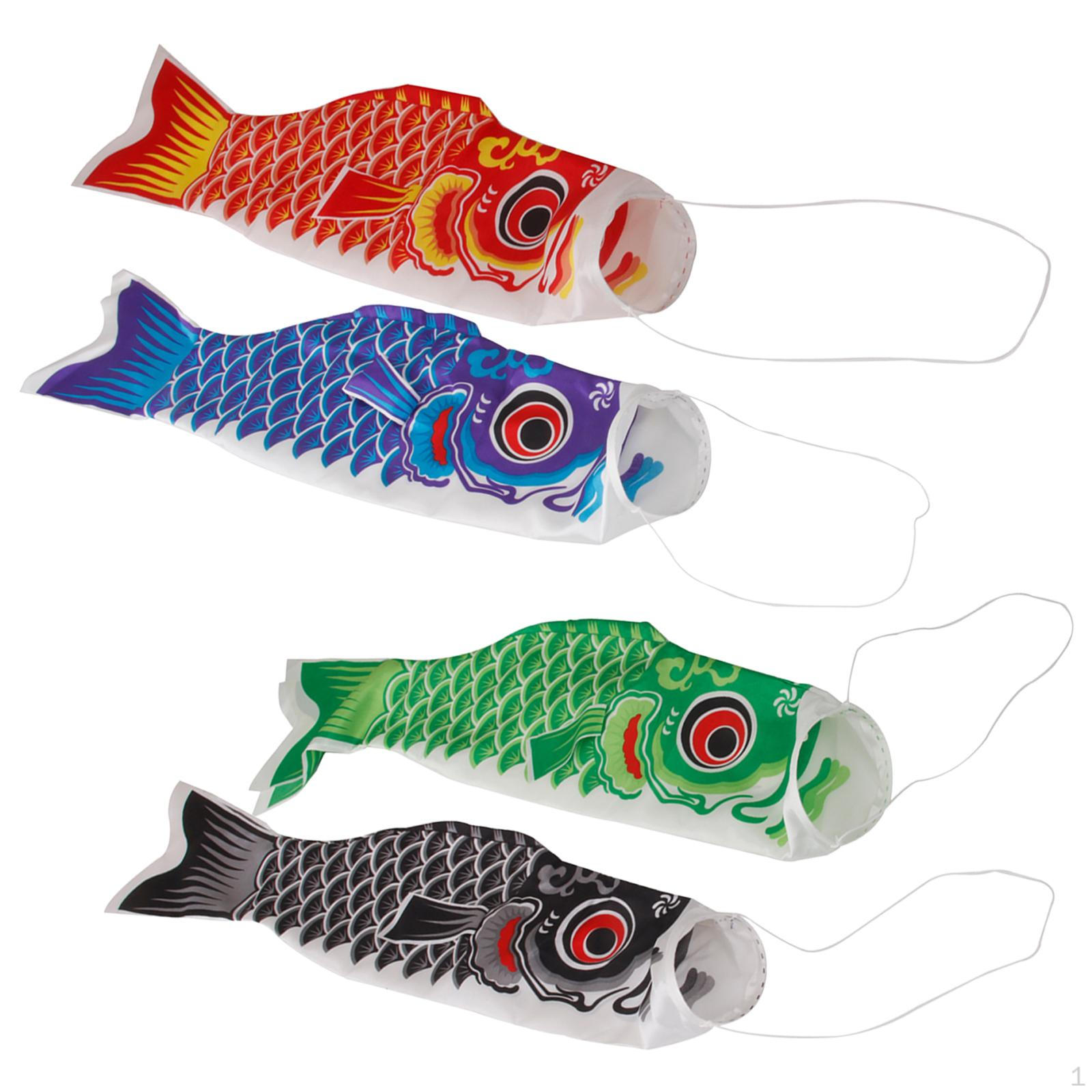 

4Pieces 150cm Various Japanese Windsock Carp Flag Sailfish