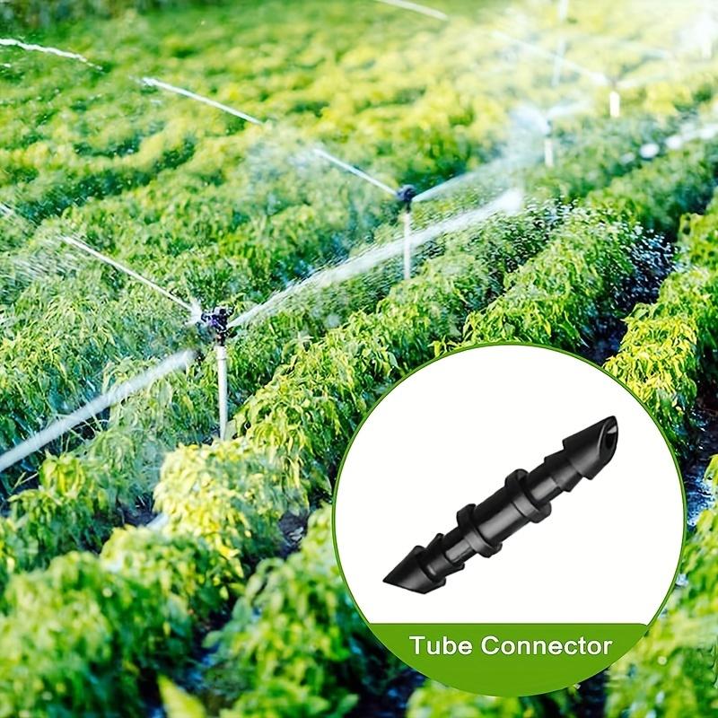 Drip Irrigation 1/4” Barbed Coupling Fittings, Barbed Connectors Fits Universal 1/4-Inch Drip Tubing, Irrigation Coupler For Drip Or Sprinkler System