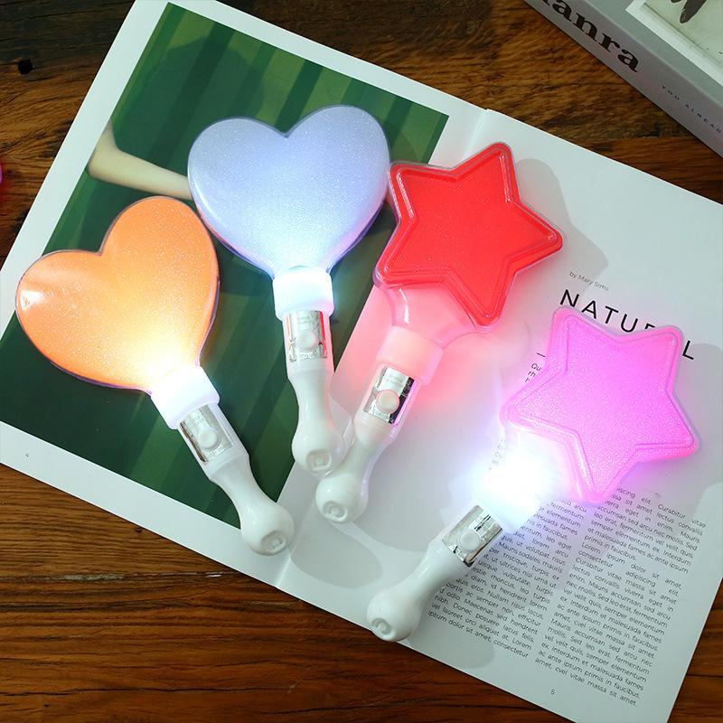 1-10pcs Kpop Lightstick Fluorescent Stick Concert Pentagram Glow Stick Handheld Flashing Rod Idol Idol Support Rods