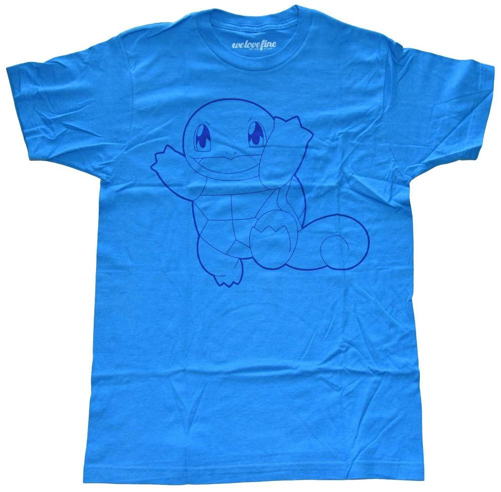 

Pokemon Squirtle Men s Turquoise Graphic T-Shirt New S