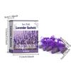 Flower Printed Dried Lavender Bud Home Fragrance Sachets - Drawer & Wardrobe Deodorizing Aromatherapy Bags for Fresh Scents