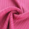 Shop   Women Round Cap Sleeve French Pleated Long Dress Cherry Pink Ble Wdr 1746
