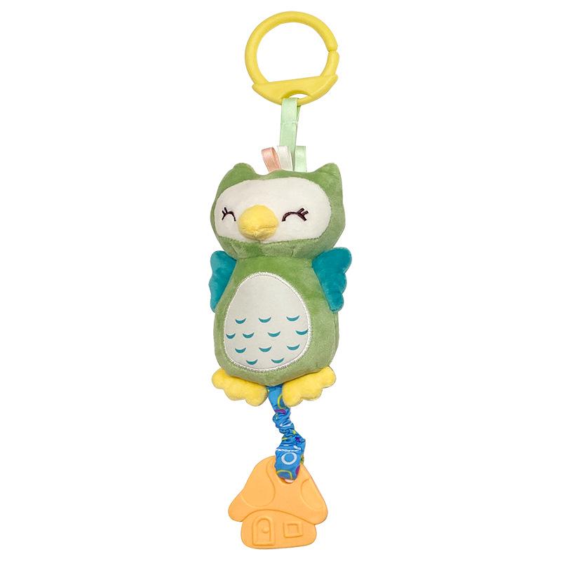 Baby Animal Cartoon Plush Rattle & Wind Chime for Car or Crib