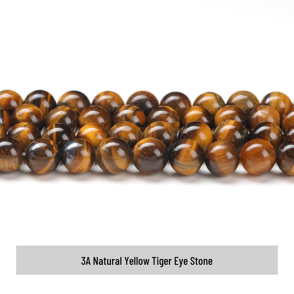 Jingde Jewelry Tiger Eye Yellow Round Beads for DIY Accessories