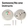 Multipurpose Brushed Stainless Steel Bathroom Door Latches Set Featuring Intuitives Status Display for Bathrooms