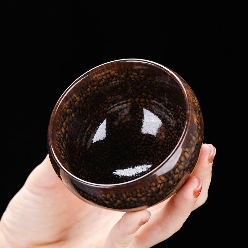 Ceramic Tasting Bowl Personal Single Grouse Tianmu Glaze Jianzhan Kiln Change Household Tea Cup Set Whol