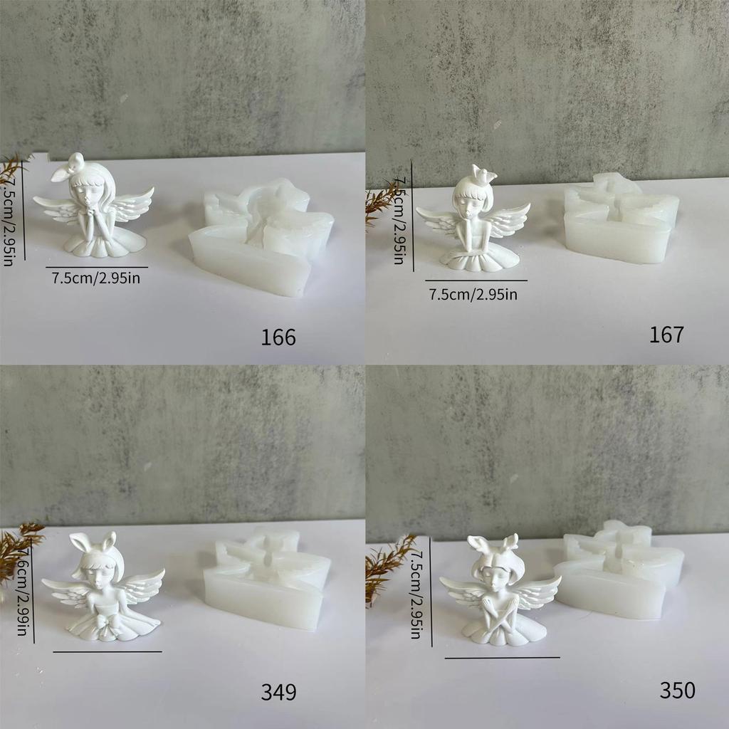 Angel Girl Silicone Molds Epoxy Resin Mold DIY Scented Candle Mold Table Ornament Making Tool for Making Crafts Decor