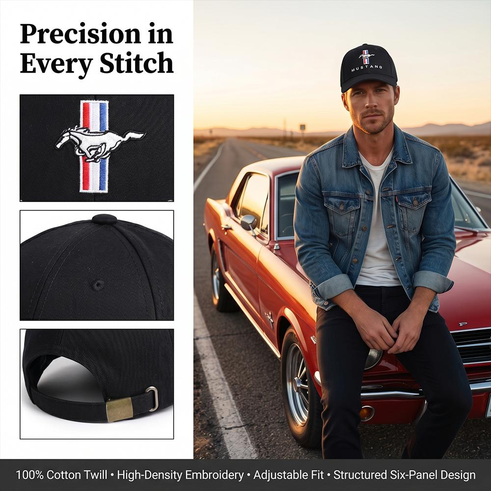 Car Logo Embroidery Hat Adjustable Baseball Cap Auto Accessories For s5 Mustang Focus Ranger Fiesta Mondeo ST Shelby Kuga Edge s5