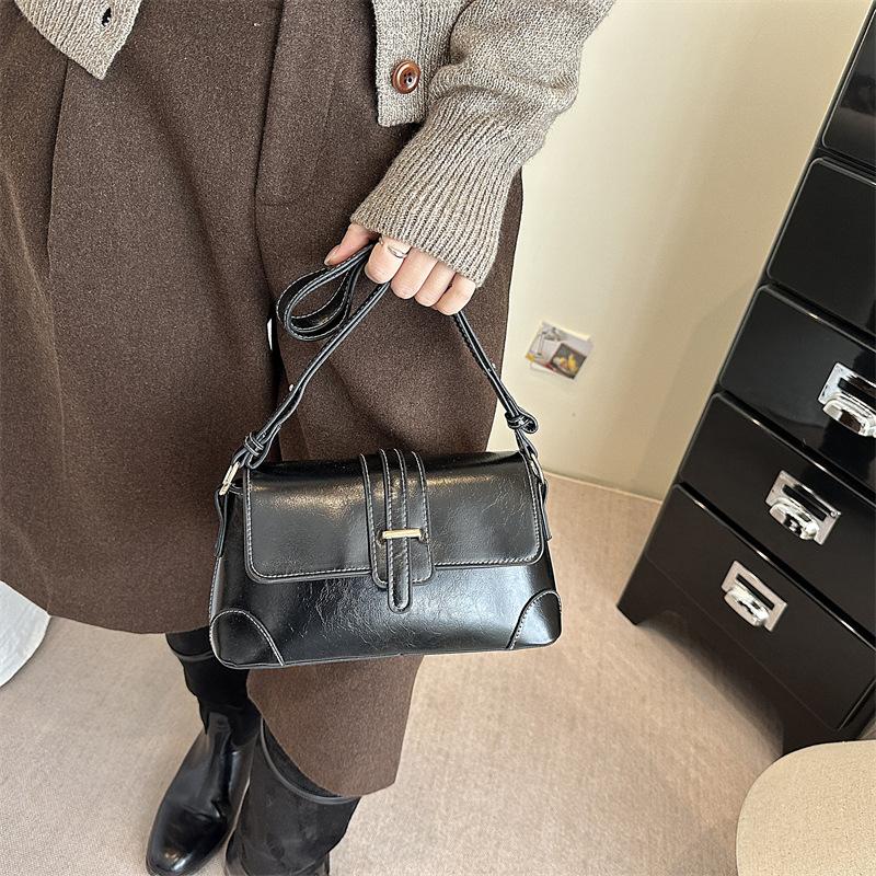 Women S Small Retro Casual Baguette Crossbody Shoulder Bag