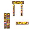 Hawaiian Party Decorations Door Wall Hanging Decor Carnival Hawaiian Party Tropical Banner for Carnival Party Pillar Door Window