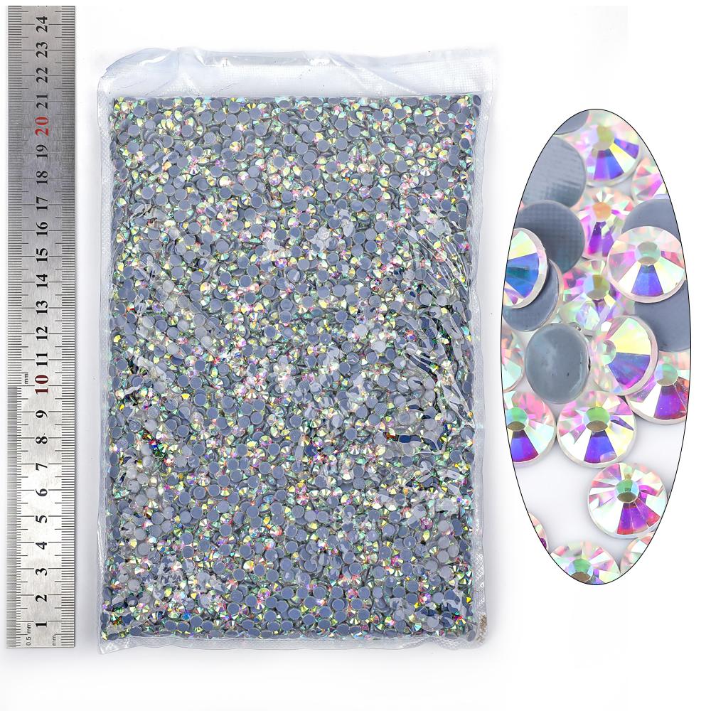 14400pcs Hotfix Rhytones Bulk Glass Crystal AB Gemstones Applique for Dresses Rhinestone T-shirt Garment Accessories